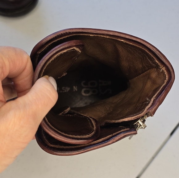 A.S.98 Leather Traver Military Boots Burgundy Women's 7.5-8 Euro 38 - Picture 11 of 12